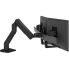 Ergotron HX Desk Dual Monitor Arm - Matte Black Compatible up to 32"" Screen (2.3-7.9kg) Per Monitor
